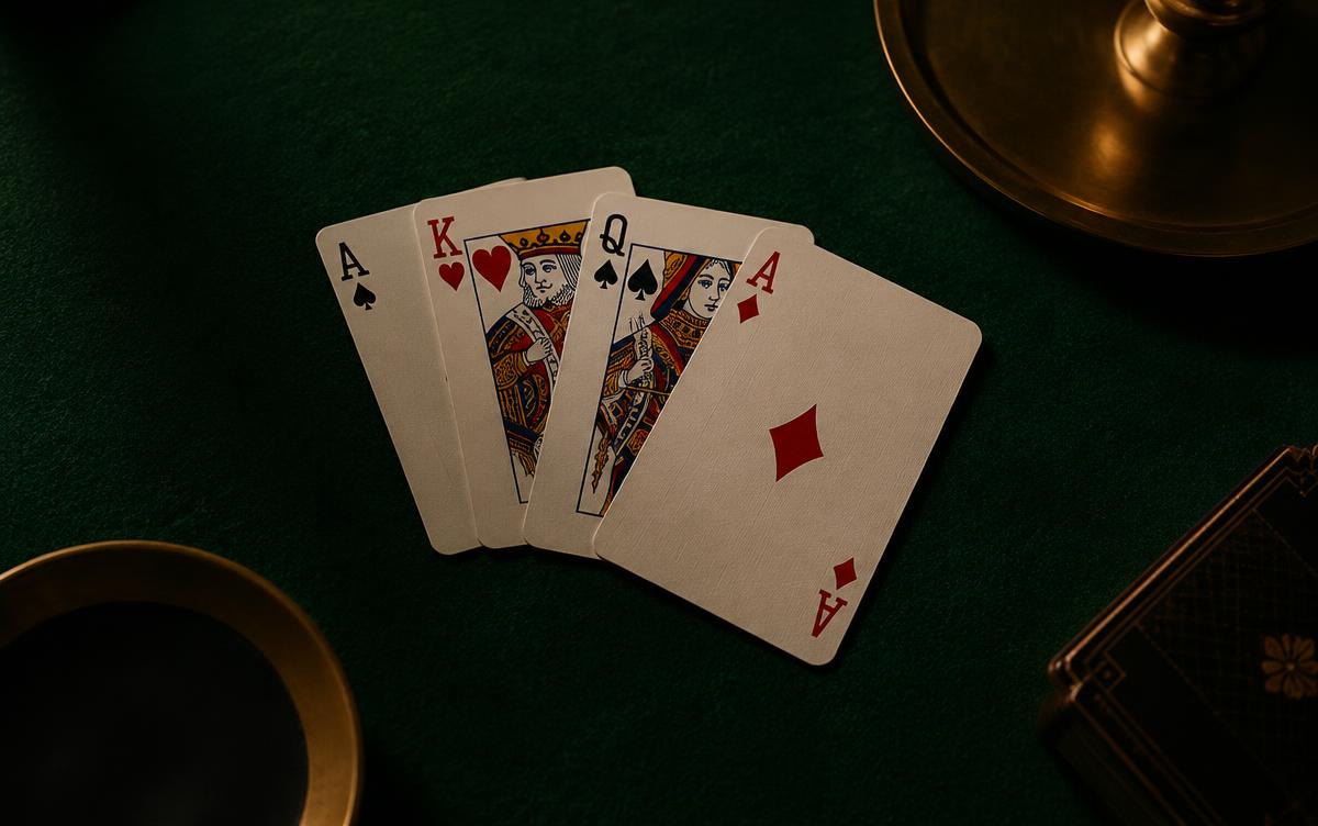 Card Games at a casino table